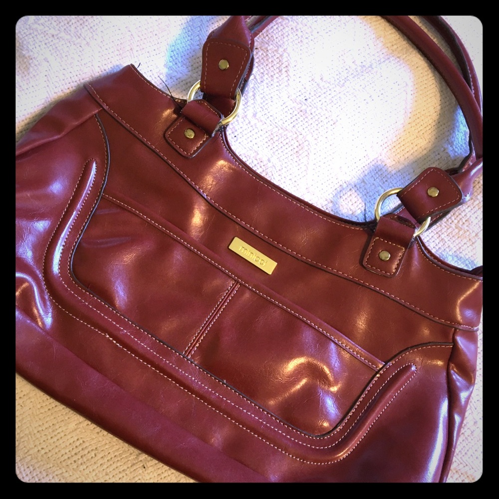 Minicci Red Shoulder Handbag